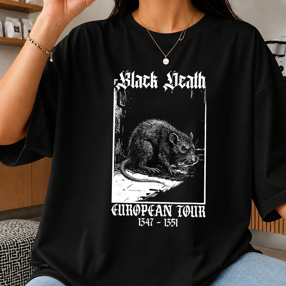Black Death European Tour PNG, Funny History Shirt PNG, Rat PNG