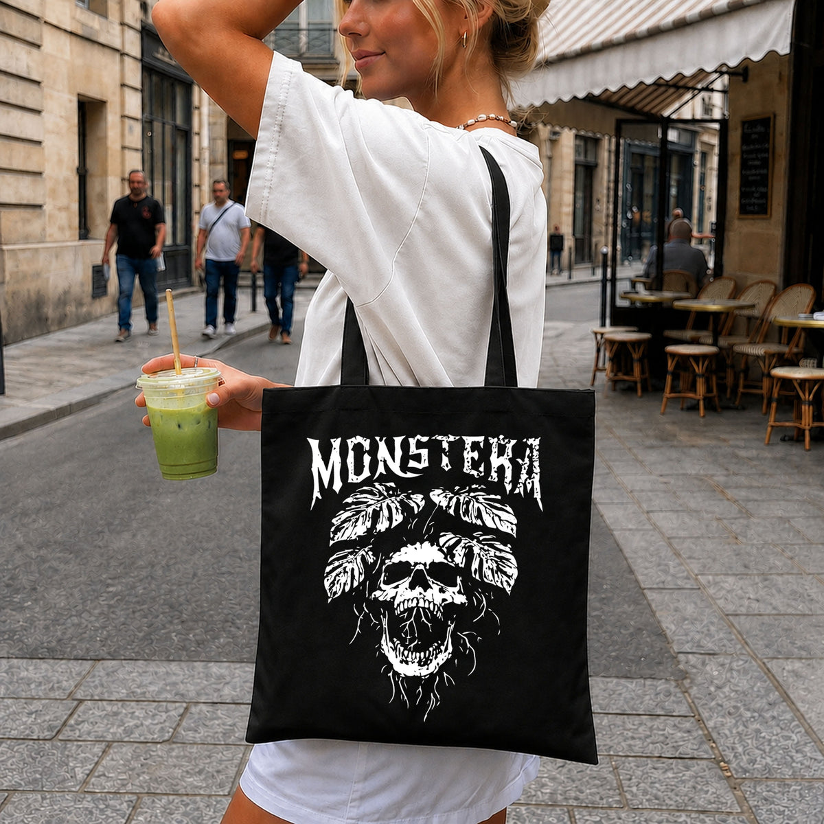 Monstera Skull Rock Horror Plant Leaf Graphic PNG