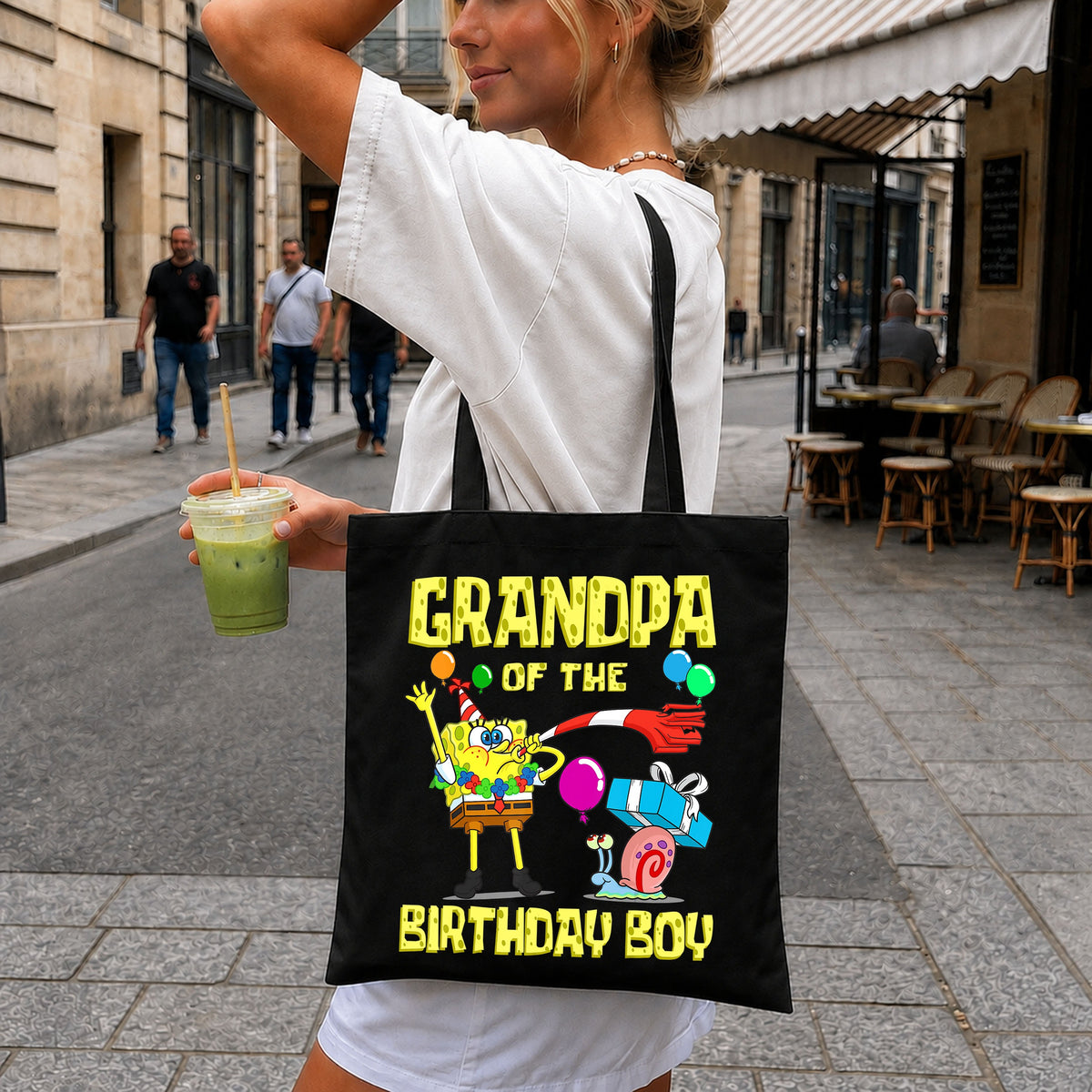 SpongeBob Grandpa Of The Birthday Boy Gary PNG