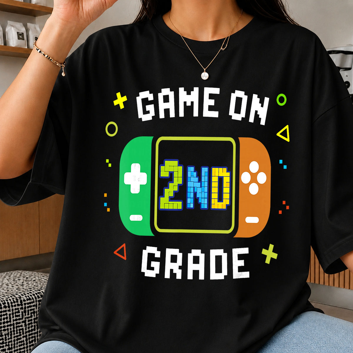 Game On 2nd Grade PNG, Back To School PNG, Gamer Grade PNG