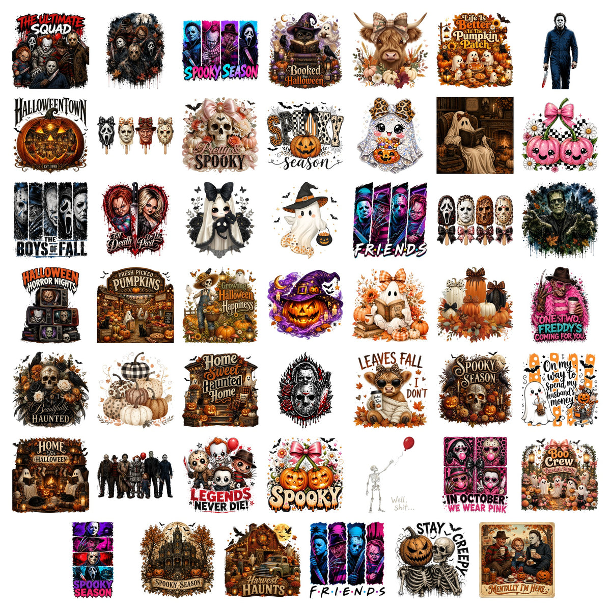 Halloween Horror & Ghost Spooky Bundle PNG | SvgBundleHub