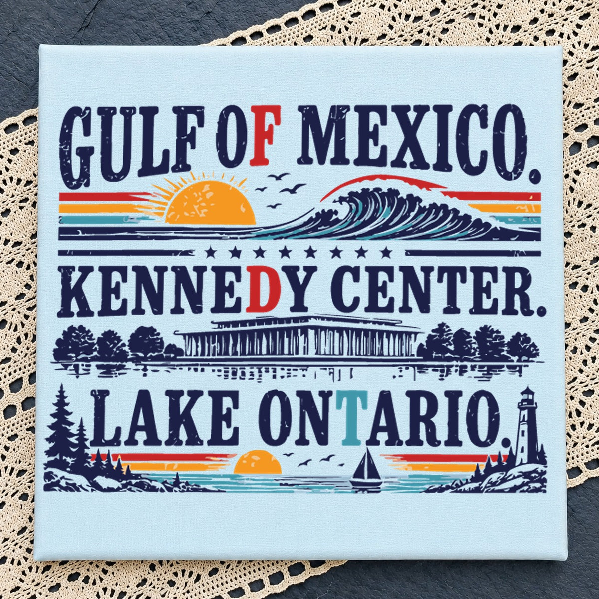 Gulf Of Mexico Kennedy Center Lake Ontario Cricut Design SVG