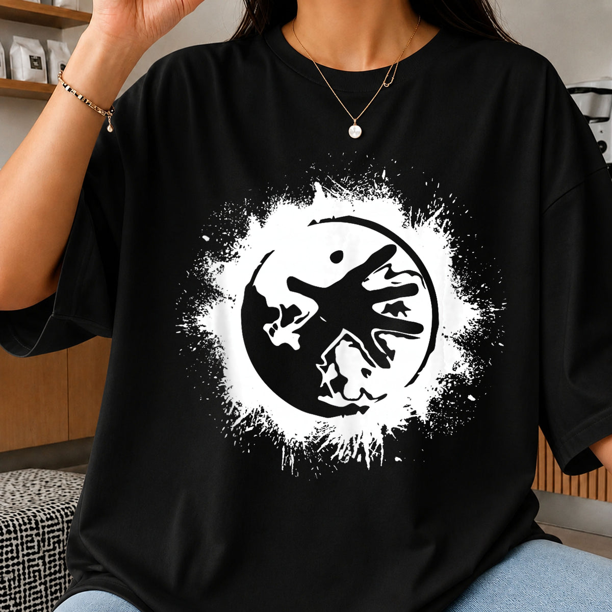 Grunge Moon And Star PNG, Boho Celestial PNG, Distressed Moon PNG