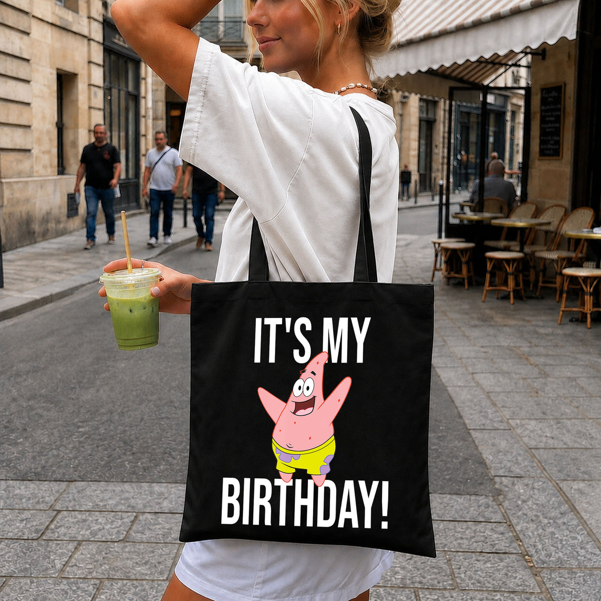 Patrick Star It's My Birthday Spongebob Funny Quote PNG