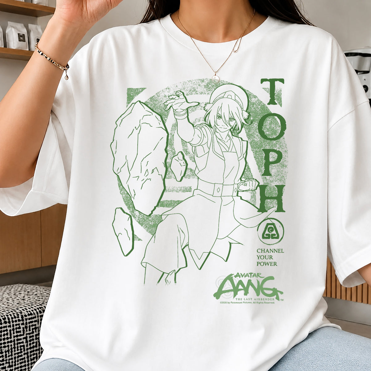 Toph Avatar The Last Airbender Clipart, Channel Your Power Green