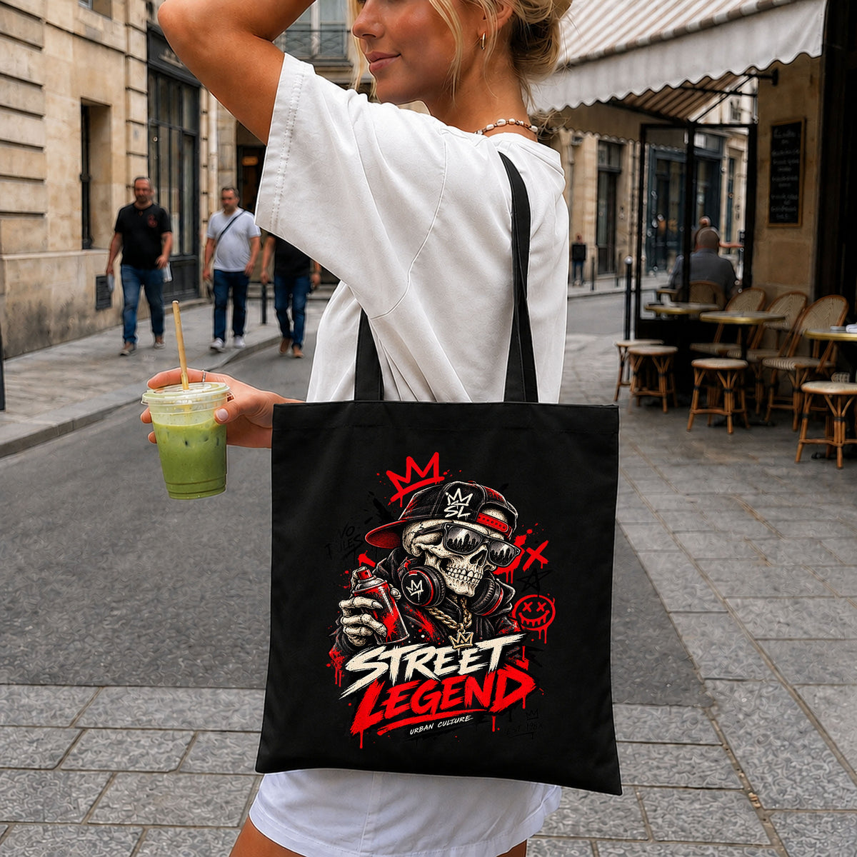 Street Legend Urban Culture Skull Graffiti Hip Hop PNG