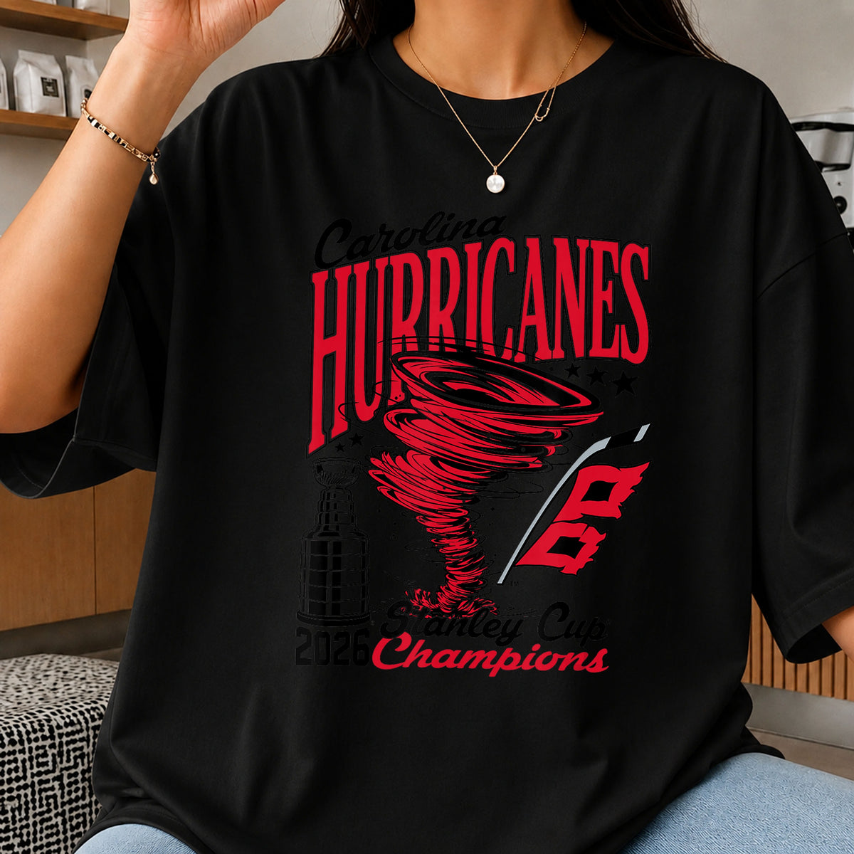 Hurricanes Champions Tornado Clipart, Red Grunge Storm Mascot, Digital