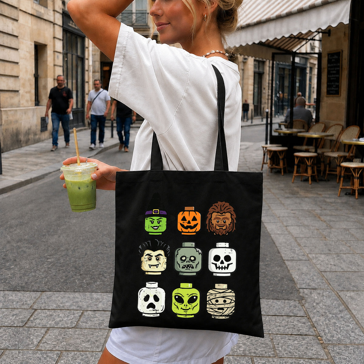 Halloween Lego Heads Monster Faces Bundle PNG