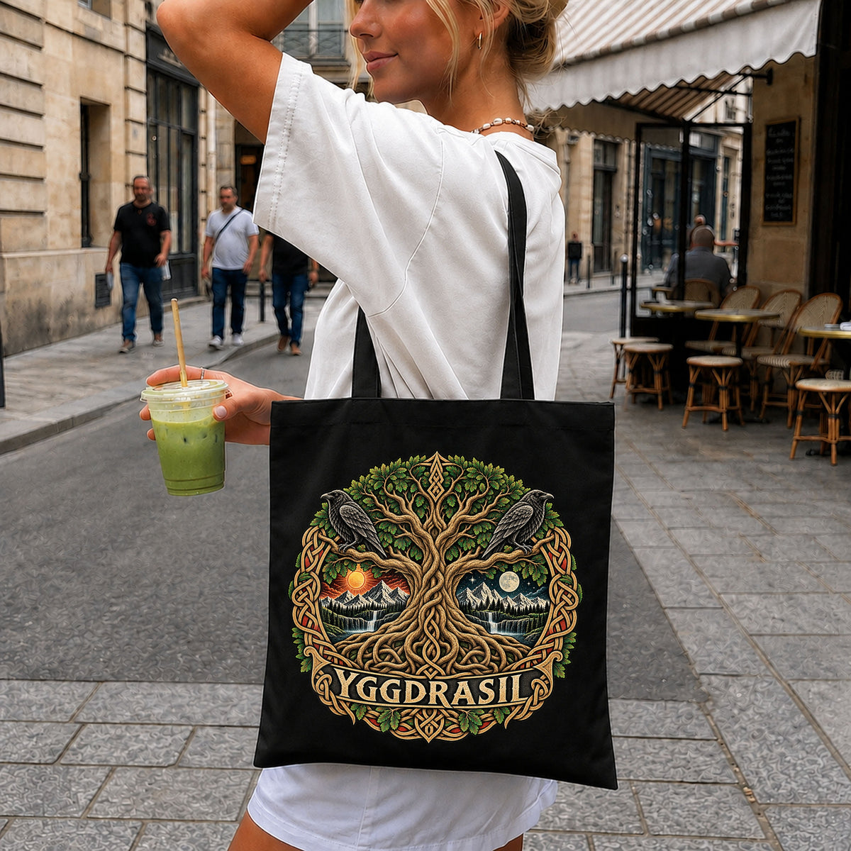 Yggdrasil Norse Tree Of Life Ravens Knotwork PNG