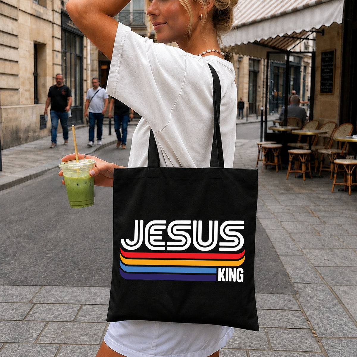 Jesus King Retro Stripes SVG, Cricut Cut File Design Clipart
