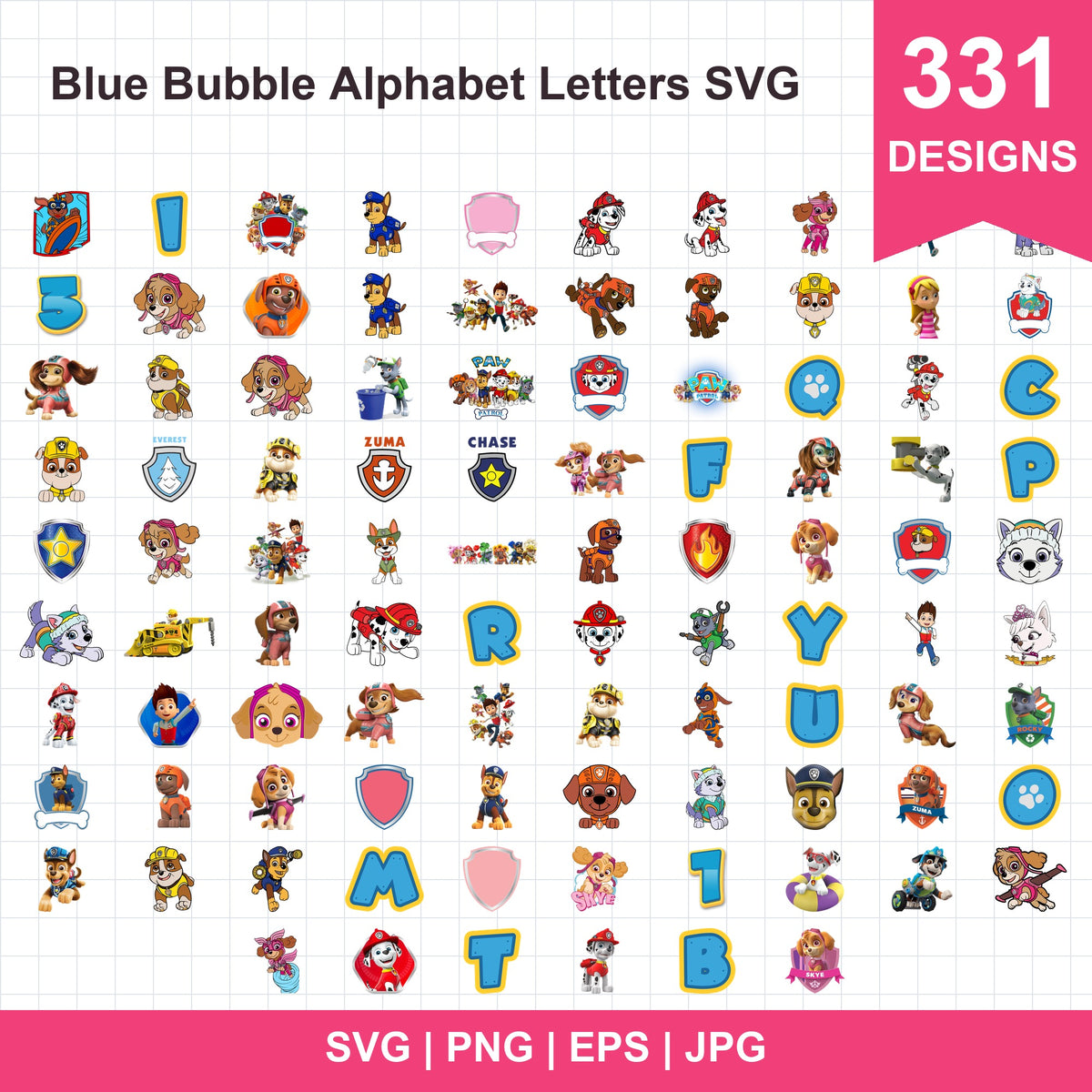 Paw patrol SVG mega bundle | SvgBundleHub
