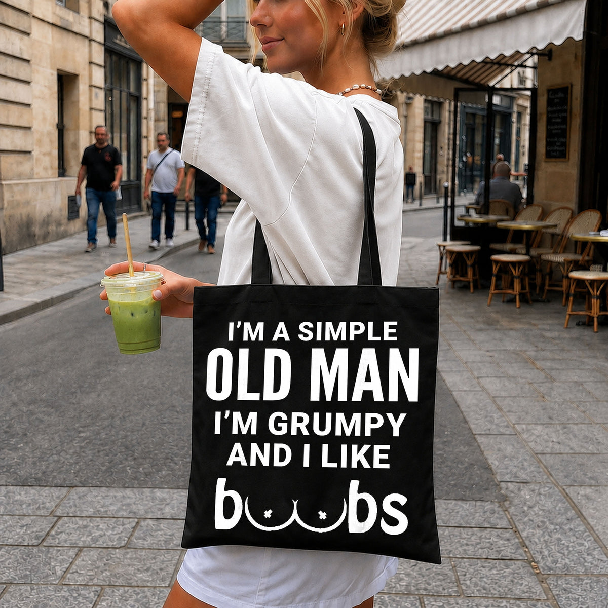 I'm A Simple Old Man I'm Grumpy And I Like Boobs PNG