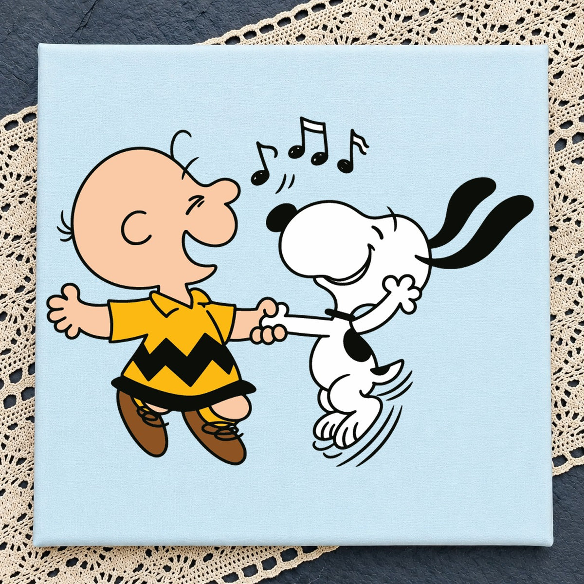Charlie Brown Snoopy Dancing SVG, Peanuts Music Clipart