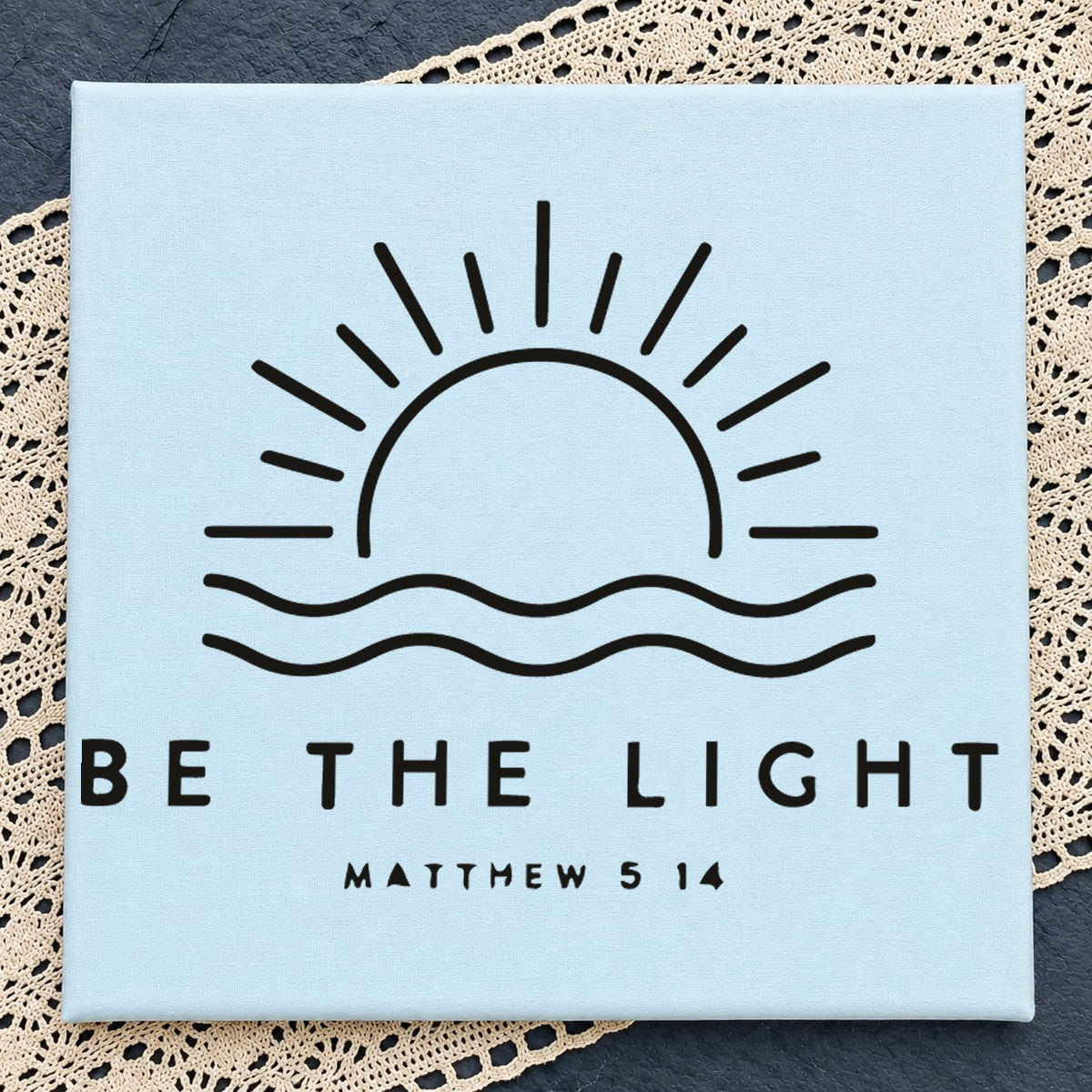Be The Light Matthew 5 14 SVG, Christian Sun Cricut File