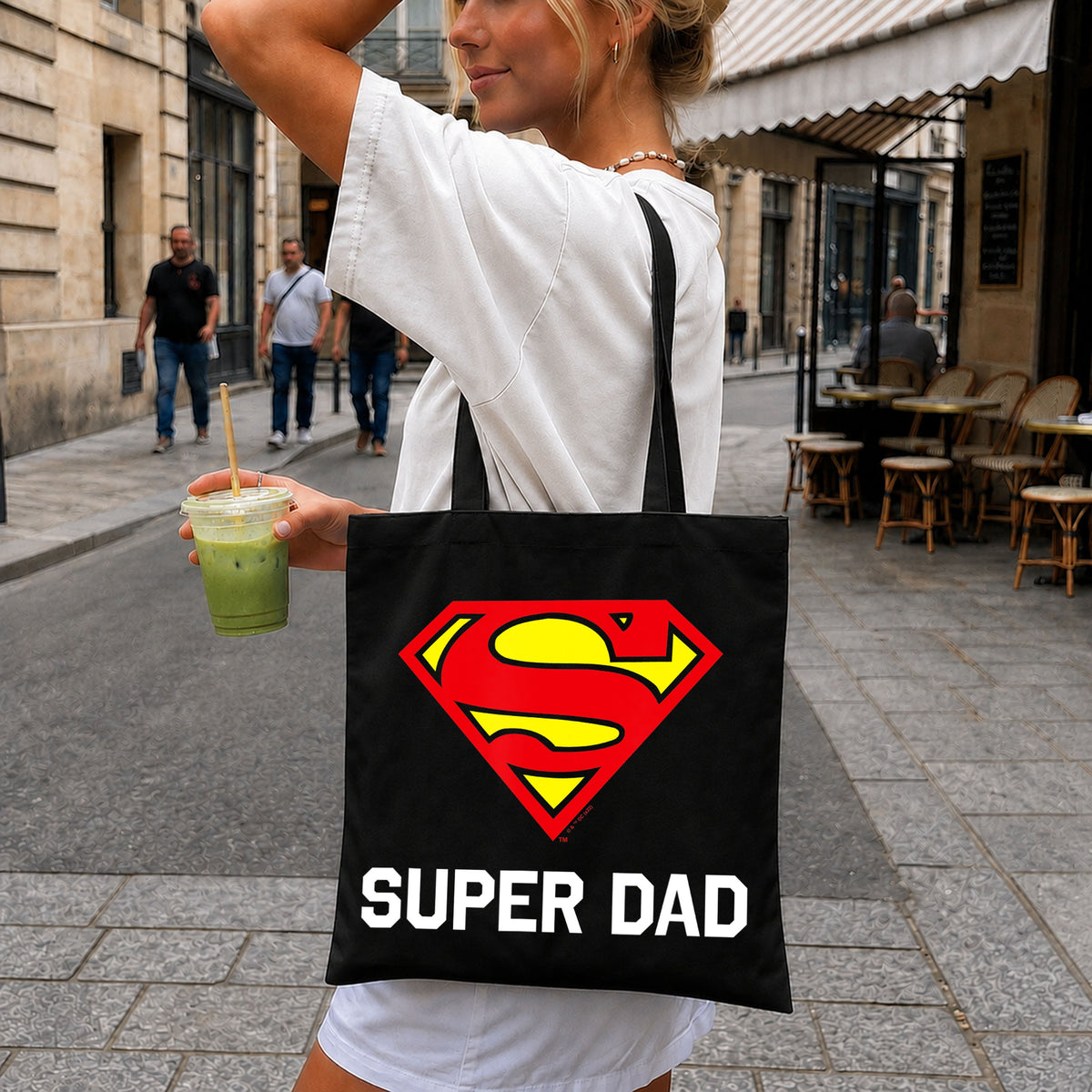 Super Dad Superman Shield Hero Father's Day PNG