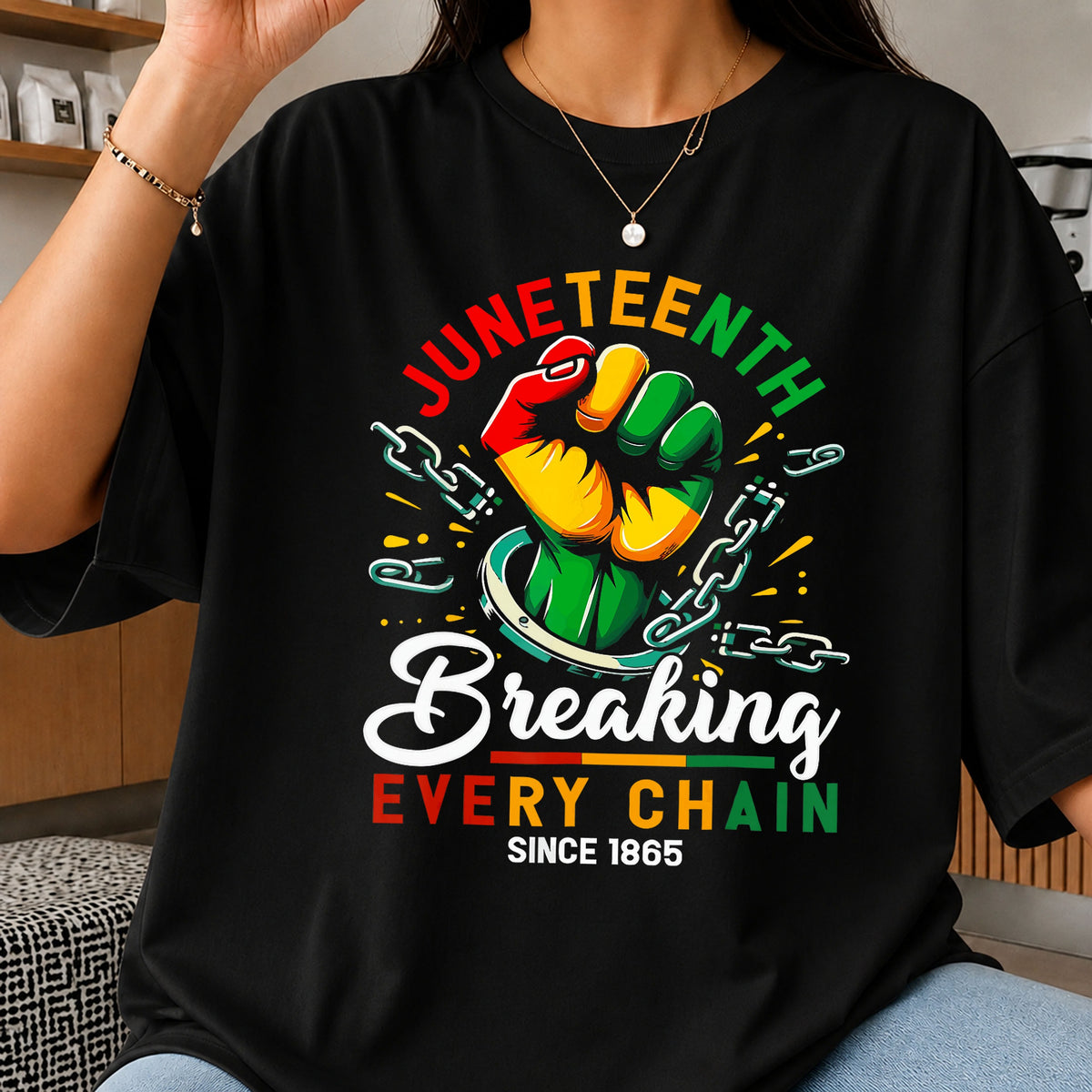 Juneteenth Breaking Every Chain PNG, Since 1865 PNG, Black History PNG