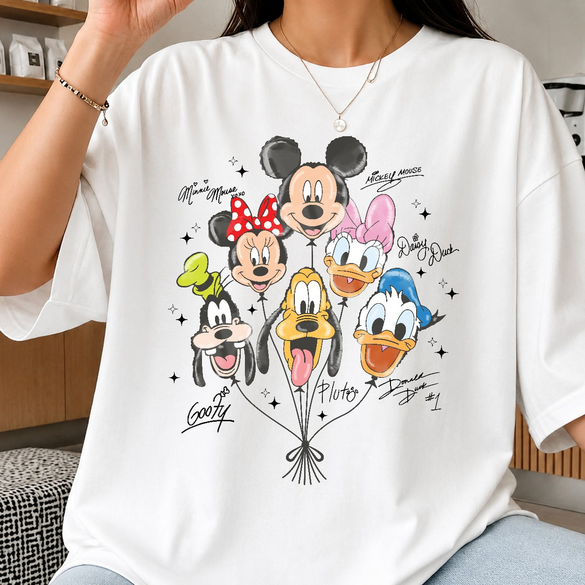 Mickey & Friends Balloon Bouquet PNG | SvgBundleHub