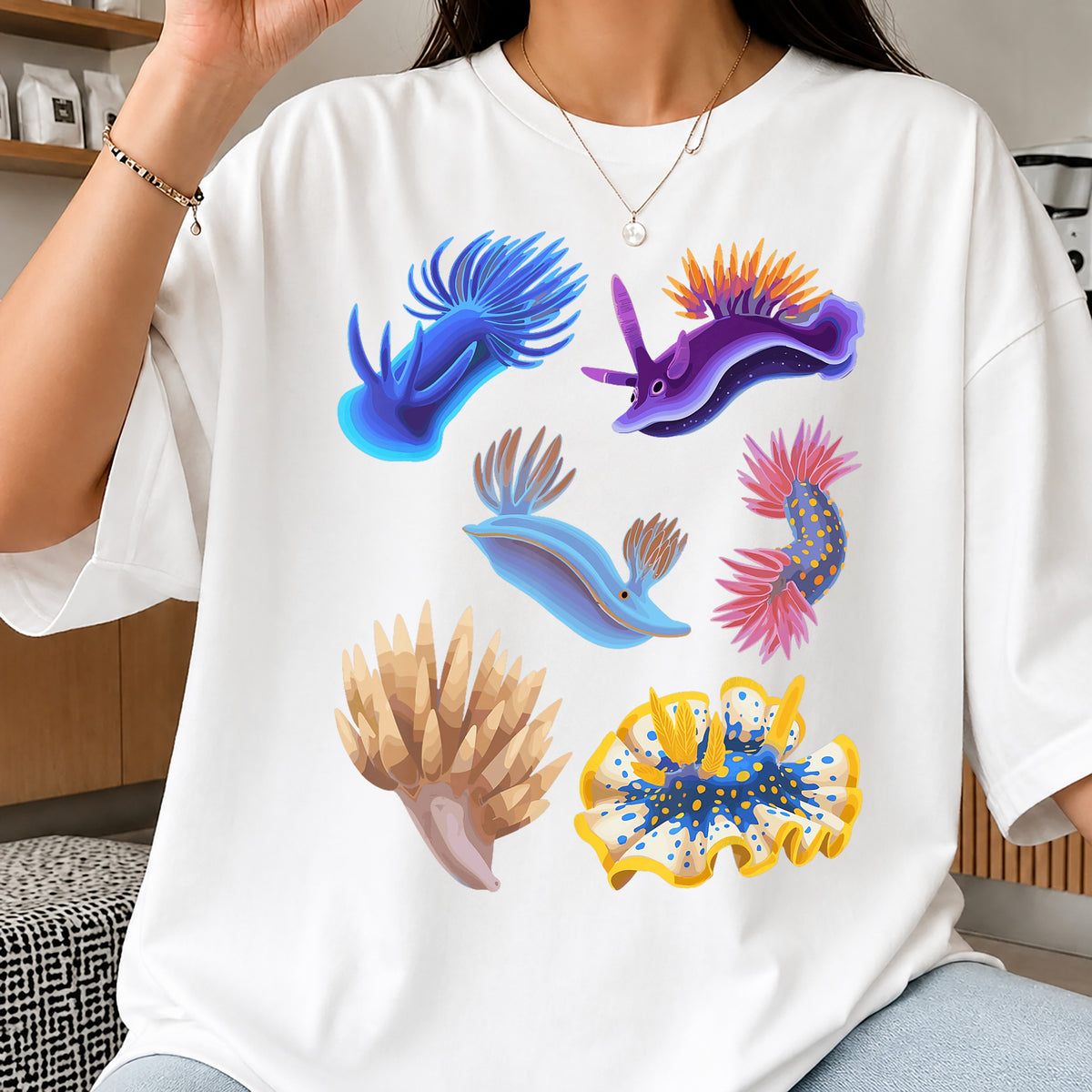 Nudibranch Clipart PNG Bundle, Sea Slug PNG, Ocean Creature PNG