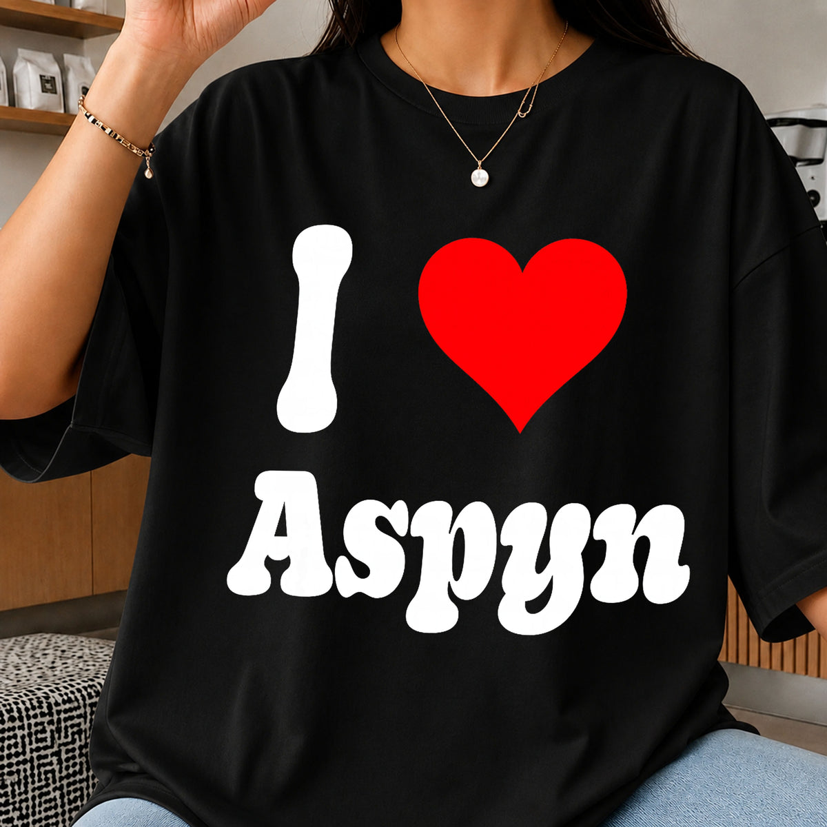 I Love Aspyn PNG, I Heart Aspyn Shirt, Aspyn Name PNG