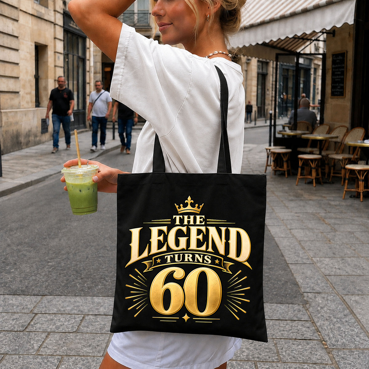 The Legend Turns 60 PNG, Gold Crown Birthday Sublimation