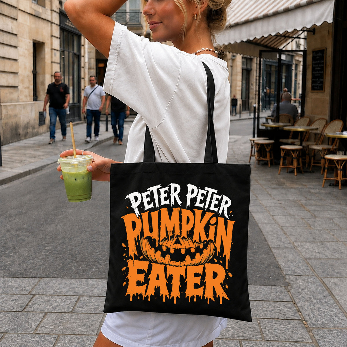 Peter Peter Pumpkin Eater PNG, Halloween Jack-O-Lantern Tee