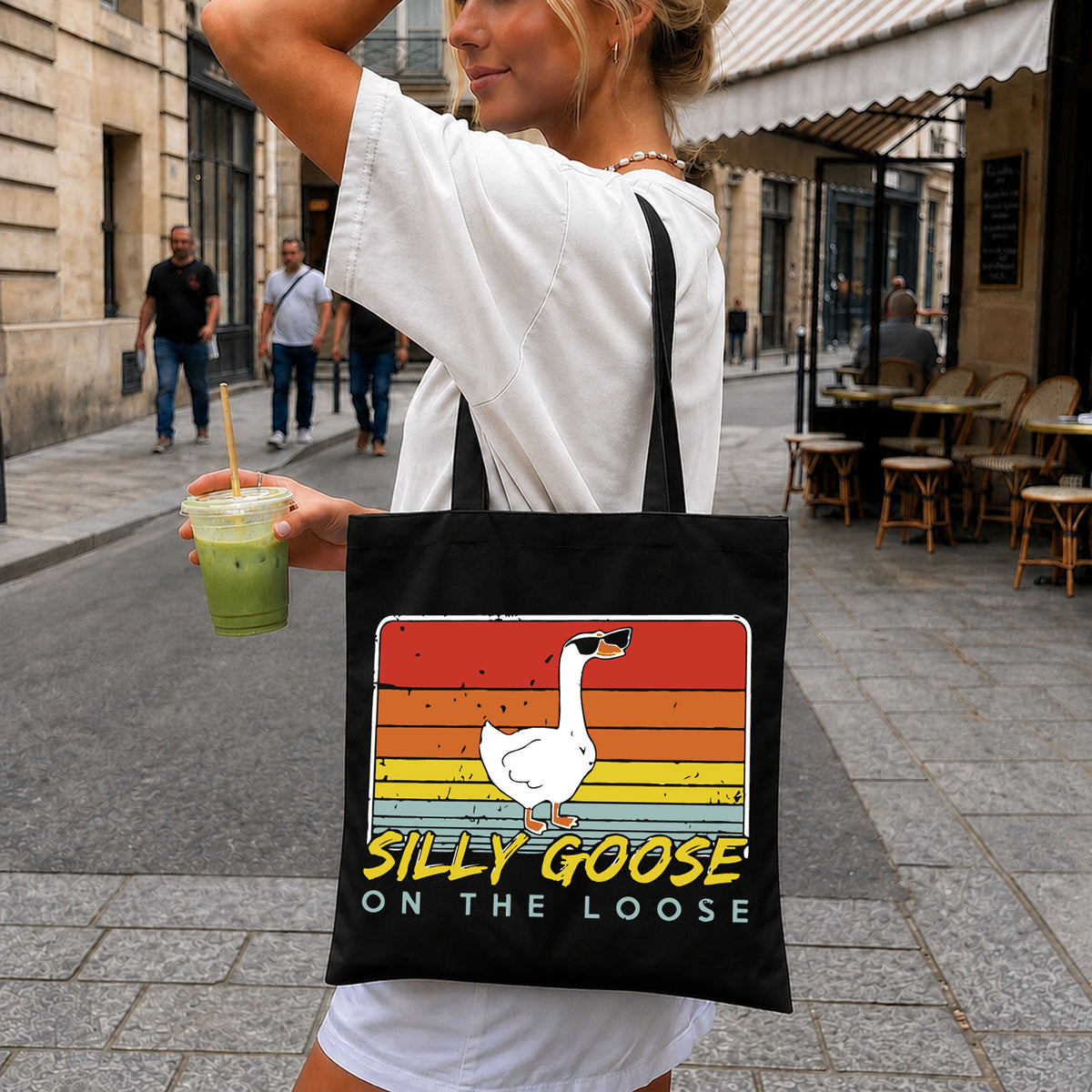 Silly Goose On The Loose SVG, Retro Vintage Cricut File