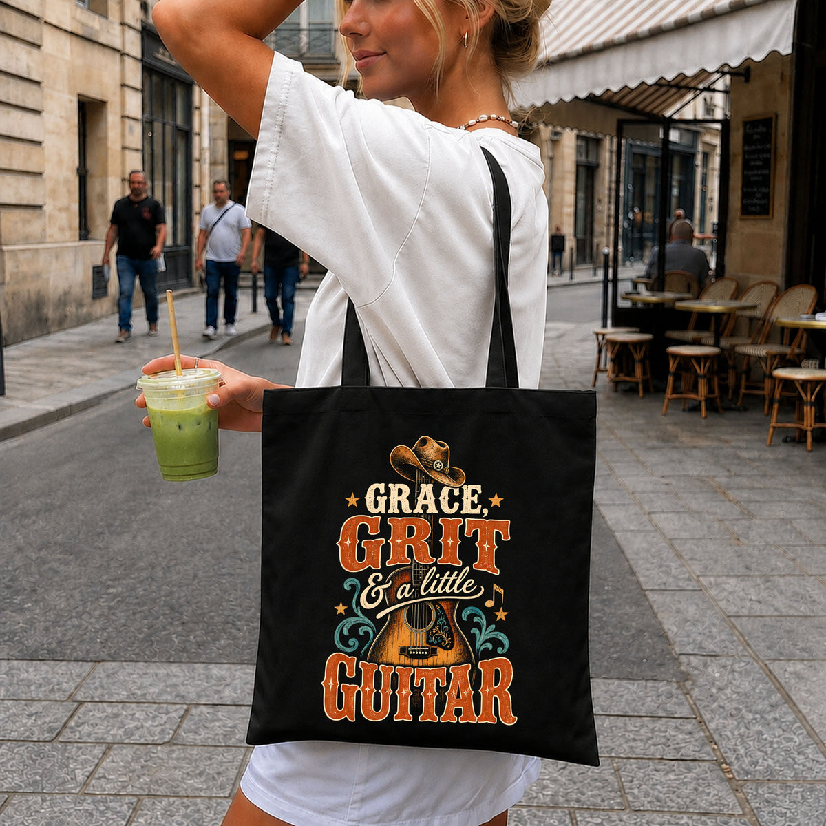 Grace Grit And A Little Guitar Cowboy Hat PNG