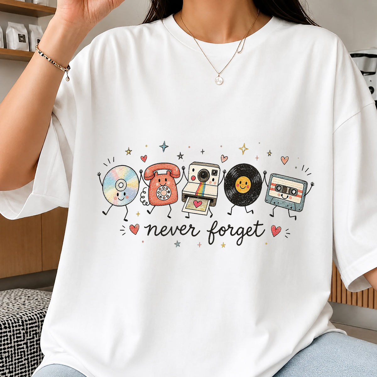 Never Forget Retro Cassette Tape PNG, Vintage Nostalgia, Retro PNG