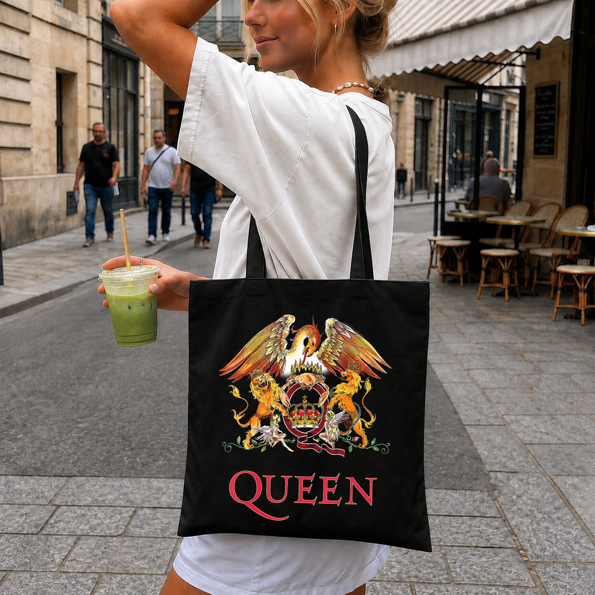 Queen Band Royal Crest Lions Crown Logo Clipart PNG
