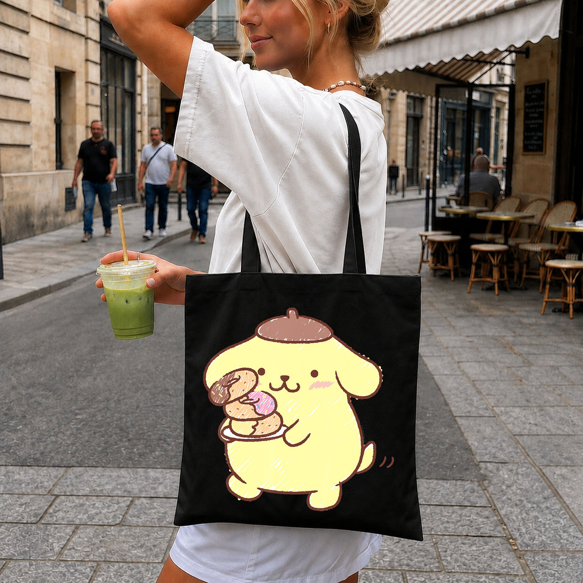 Pompompurin Donuts Beret Kawaii Sanrio Clipart PNG