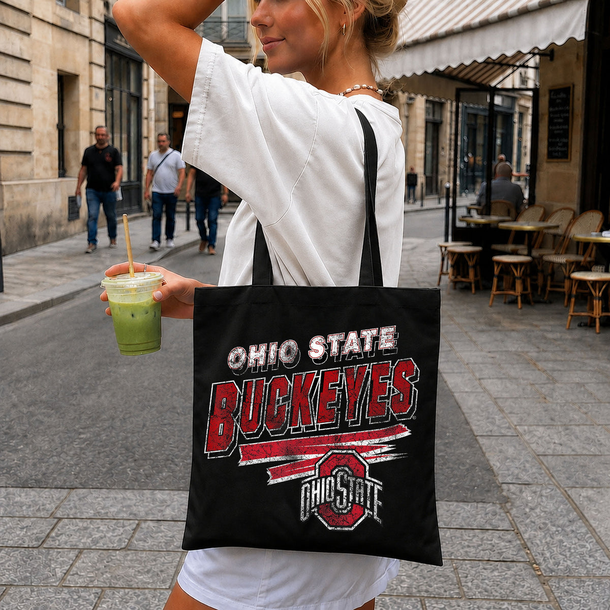 Ohio State Buckeyes Distressed Grunge College Football PNG