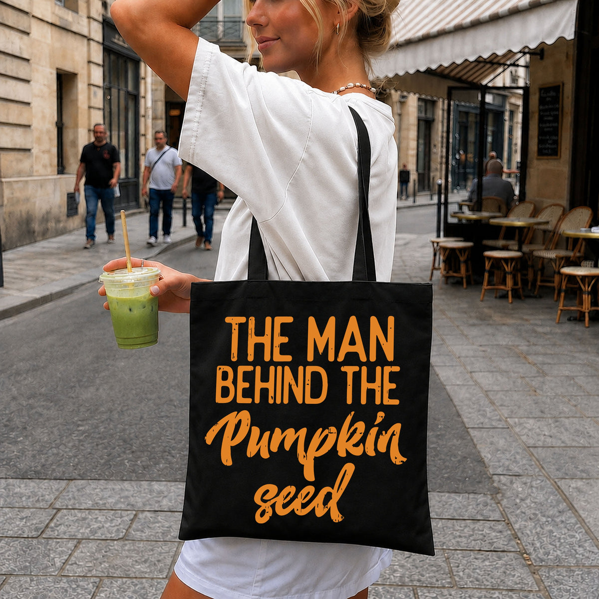 The Man Behind The Pumpkin Seed Halloween Dad PNG