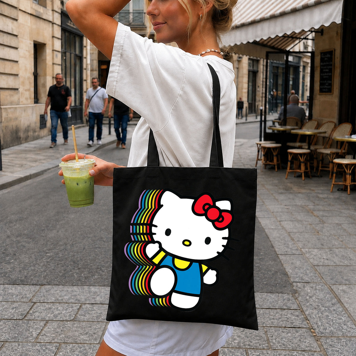 Hello Kitty Rainbow Layered Running Sanrio PNG