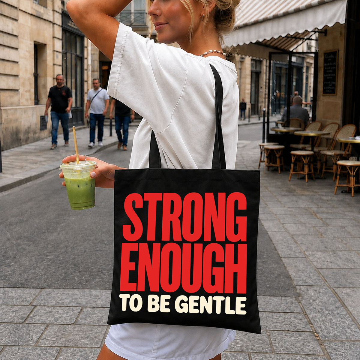 Strong Enough To Be Gentle SVG, Motivational Quote Design