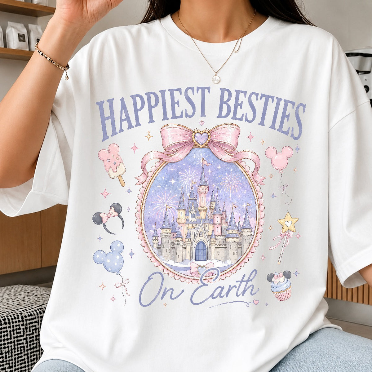 Happiest Besties On Earth Castle PNG | SvgBundleHub