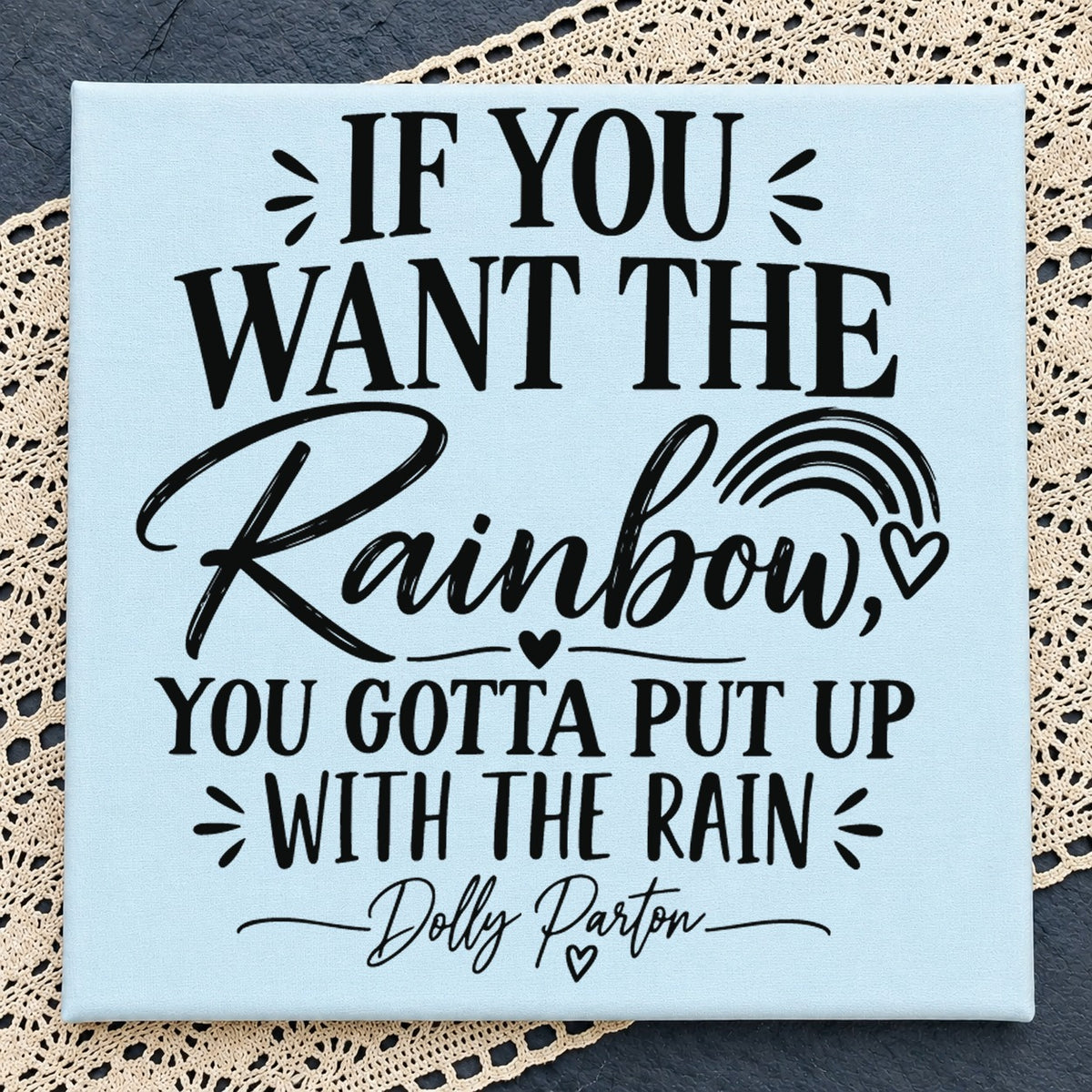 Dolly Parton Rainbow Quote SVG, Funny Animal Clipart Design