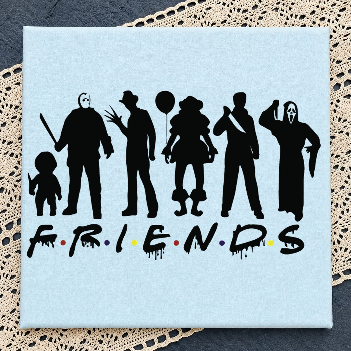 Horror Friends Halloween Killers SVG, Scary Cricut Clipart