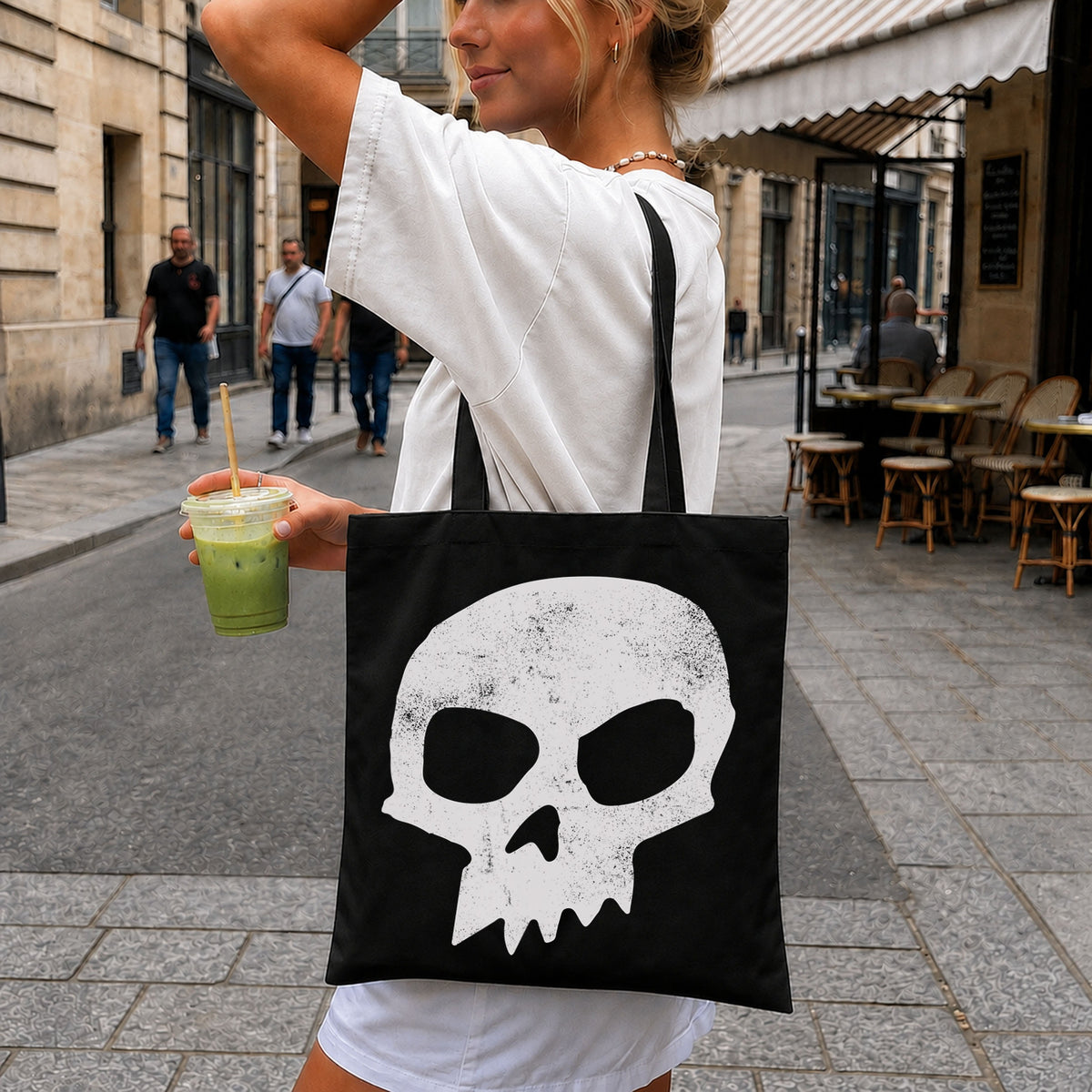 Distressed Grunge Skull PNG, Funny Quote Sublimation Clipart