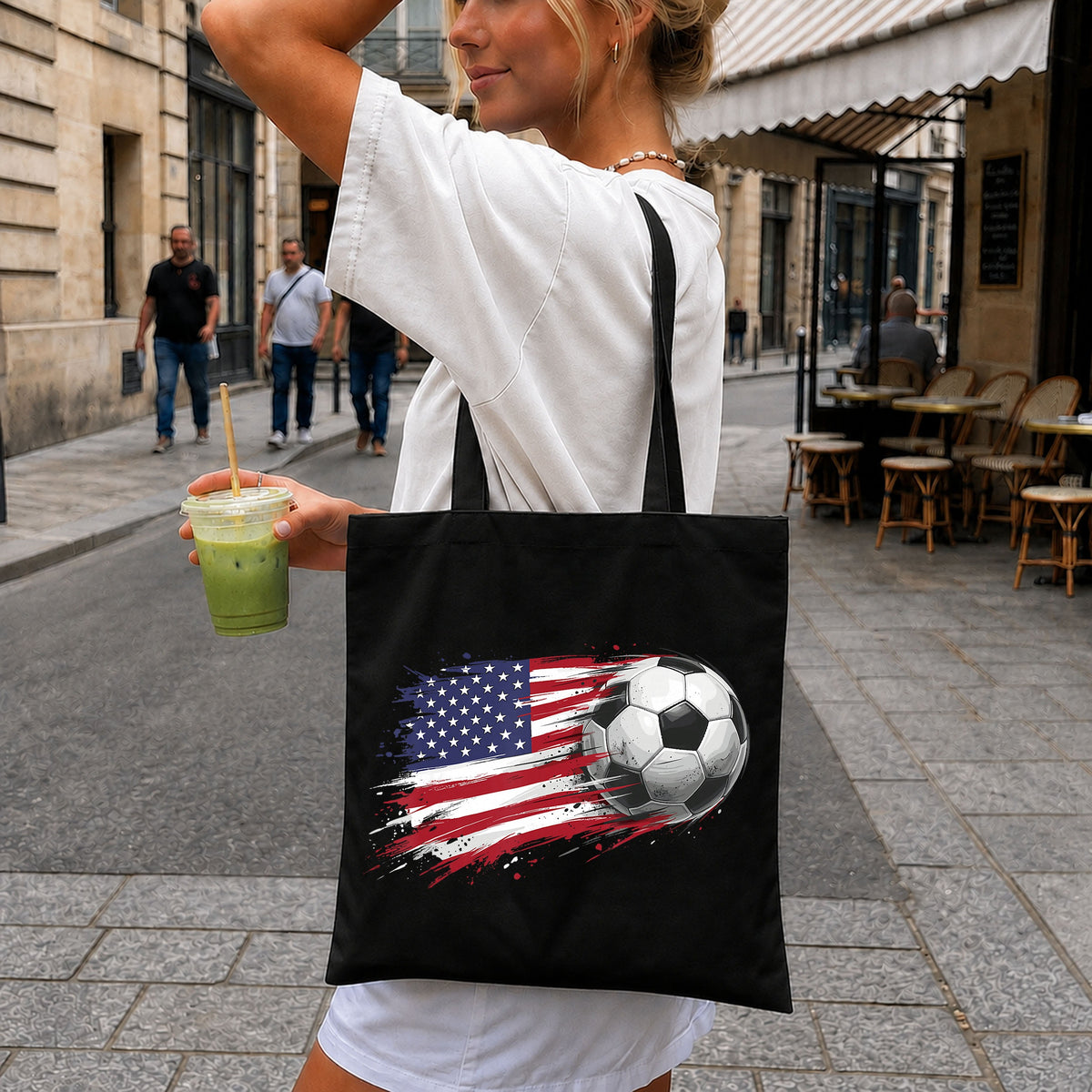 American Flag Soccer Ball Patriotic Sport Fan PNG