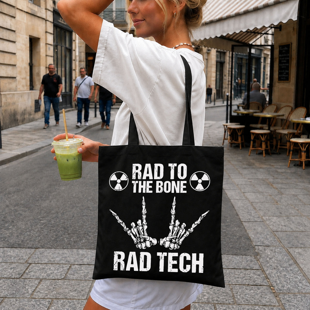 Bad To The Bone SVG, Skeleton Hand Humor Cricut Clipart