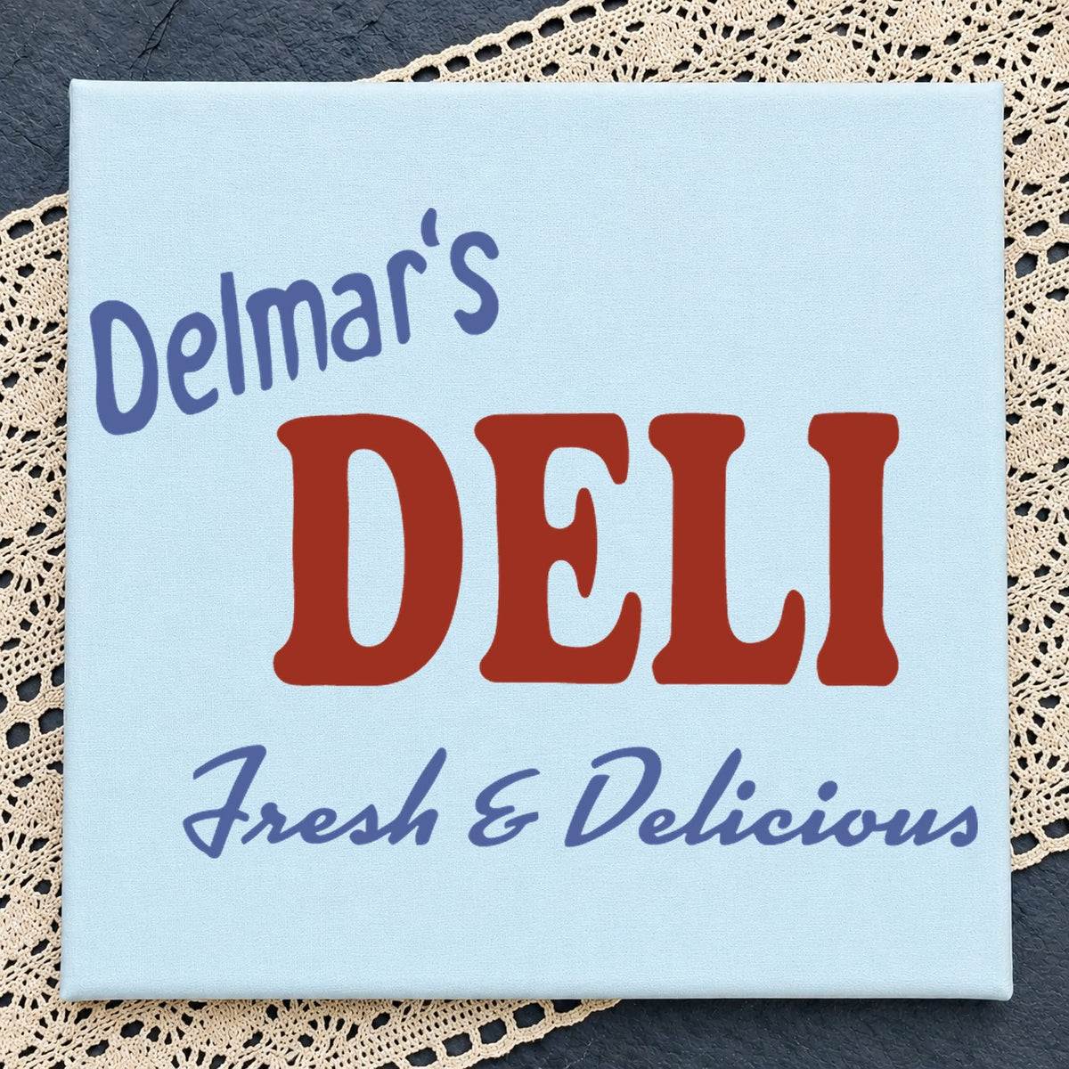 Delmar's Deli SVG, Fresh Food Restaurant Clipart