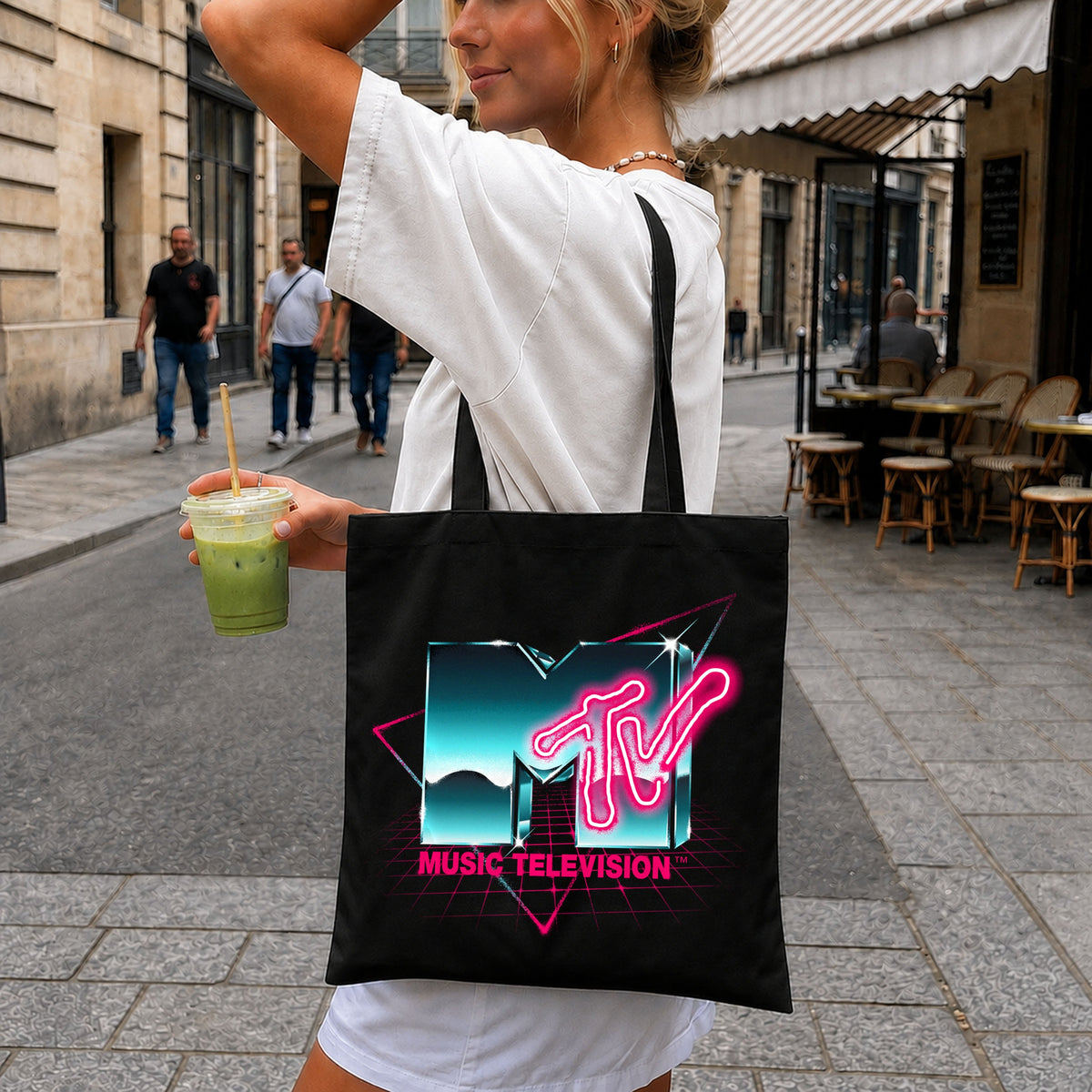 MTV Music Television Neon Logo 80s Retro Vintage PNG
