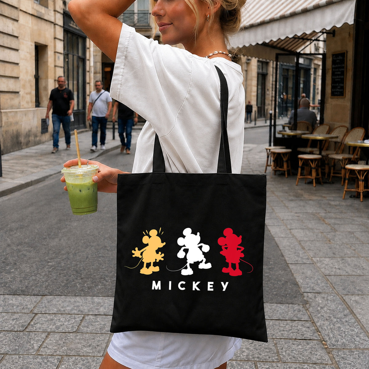 Mickey Mouse Silhouette Trio Poses Disney Character PNG