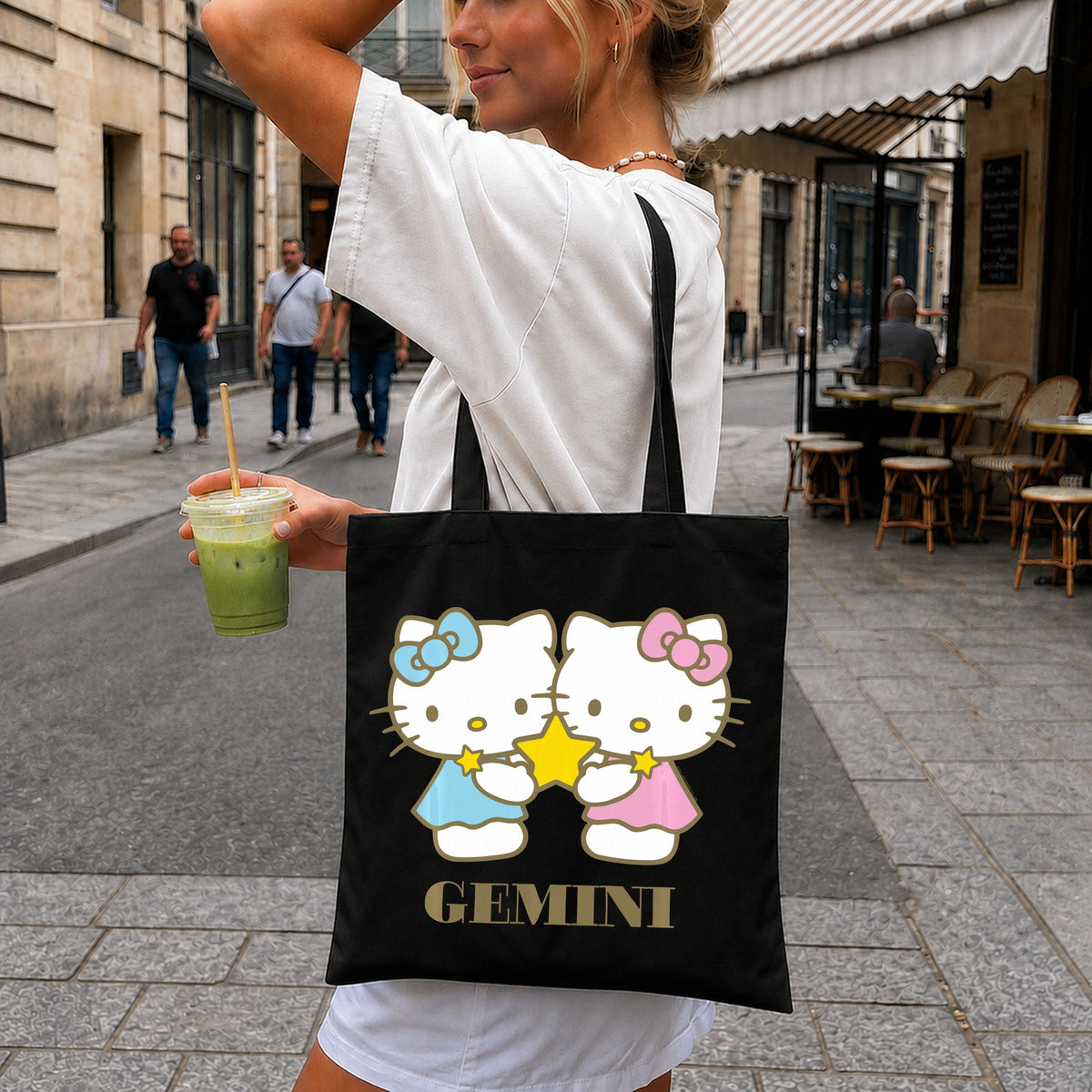 Hello Kitty Gemini Zodiac Twin Stars Kawaii PNG