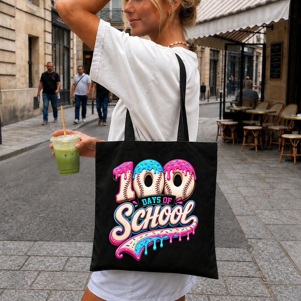 100 Days Of School Baseball Donut Sprinkles PNG