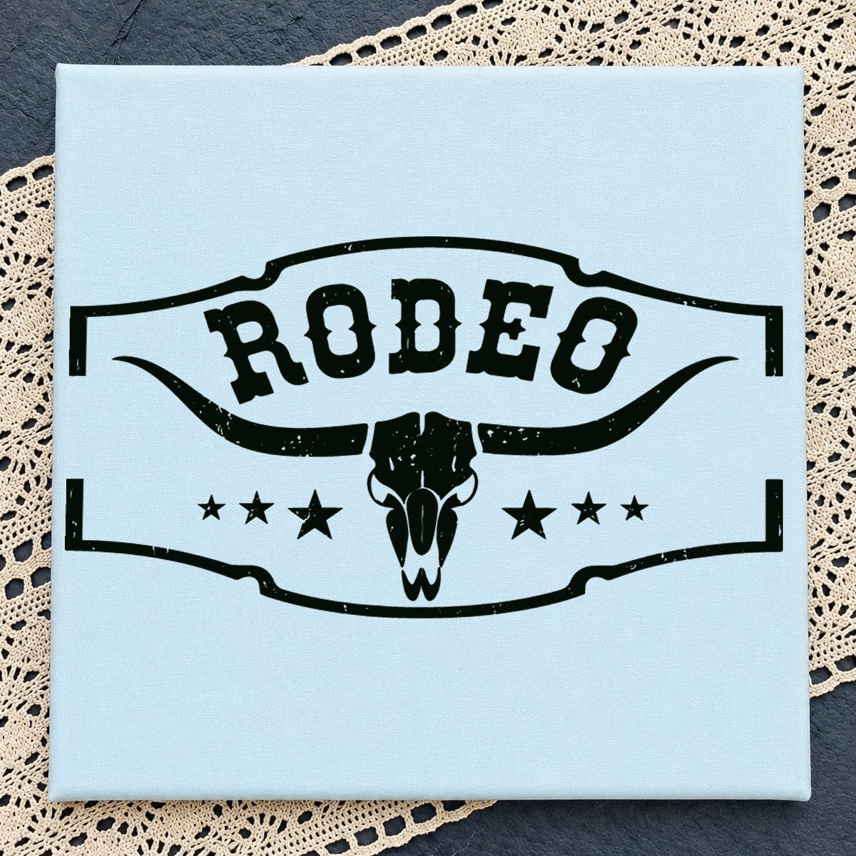 Rodeo Bull Skull Longhorn Western Cricut Cut File SVG