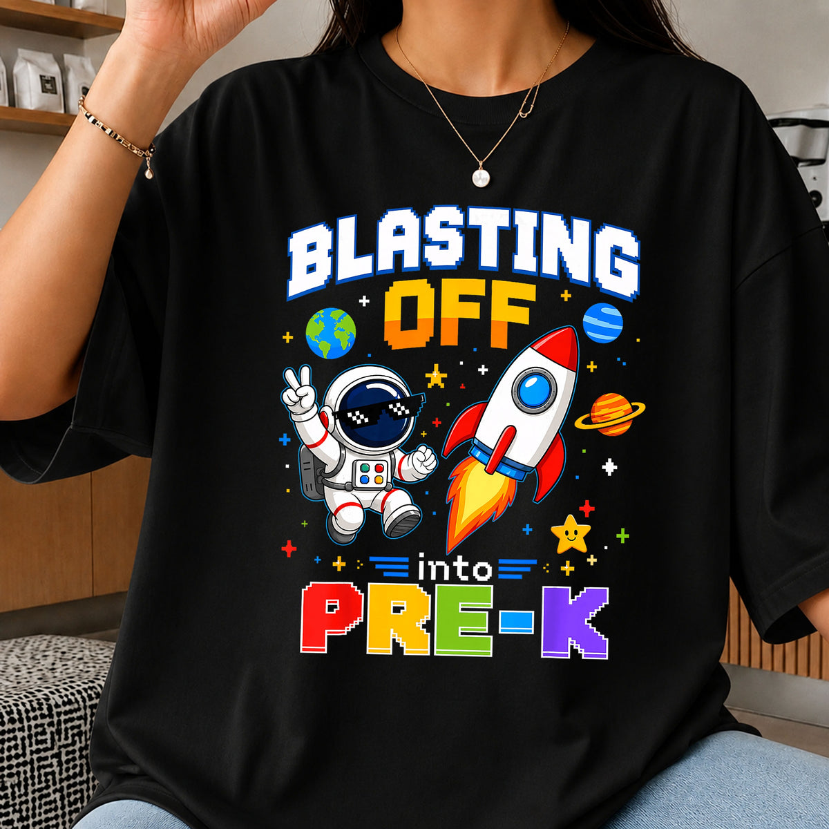 Blasting Off Into Pre-K PNG, Back To School PNG, Astronaut PNG