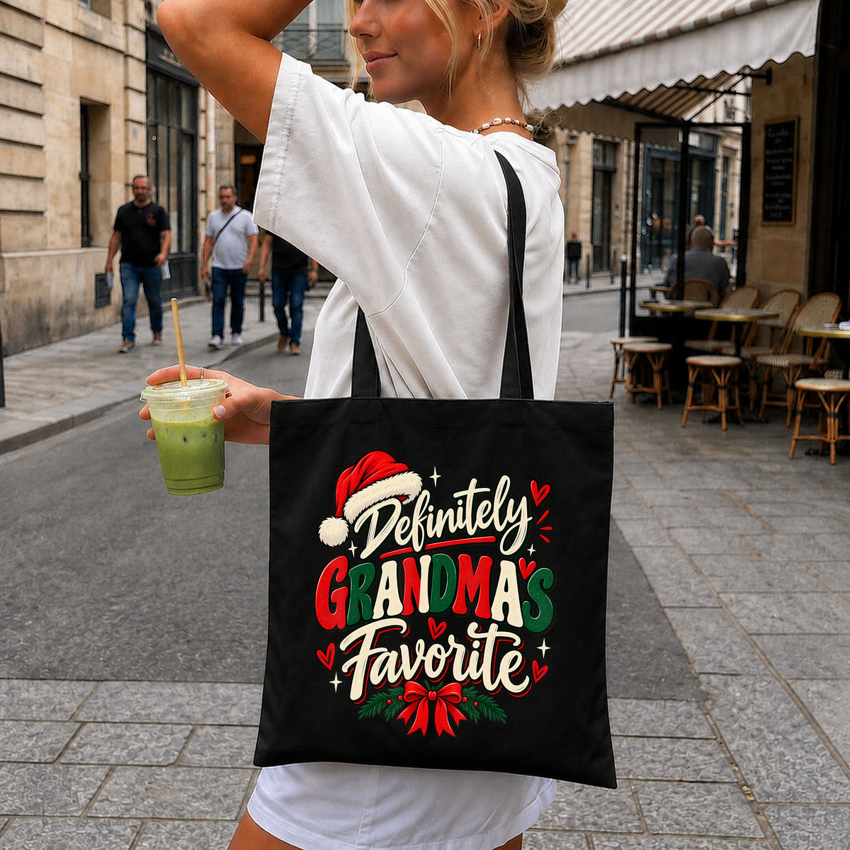 Definitely Grandma's Favorite Christmas Santa Hat PNG