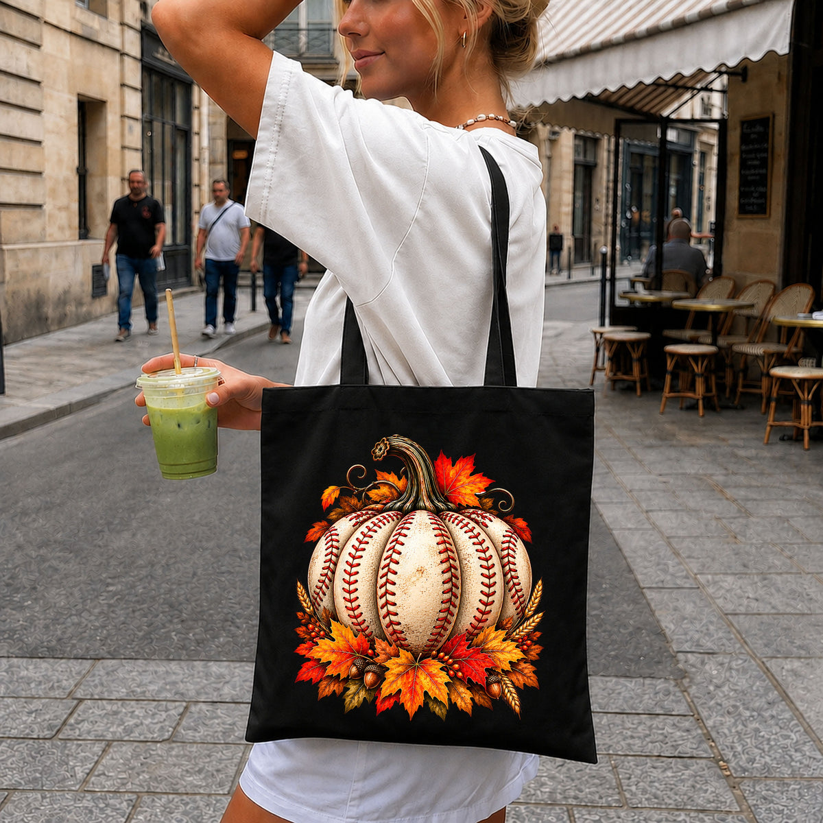 Baseball Pumpkin Fall Autumn Leaves Harvest Season PNG