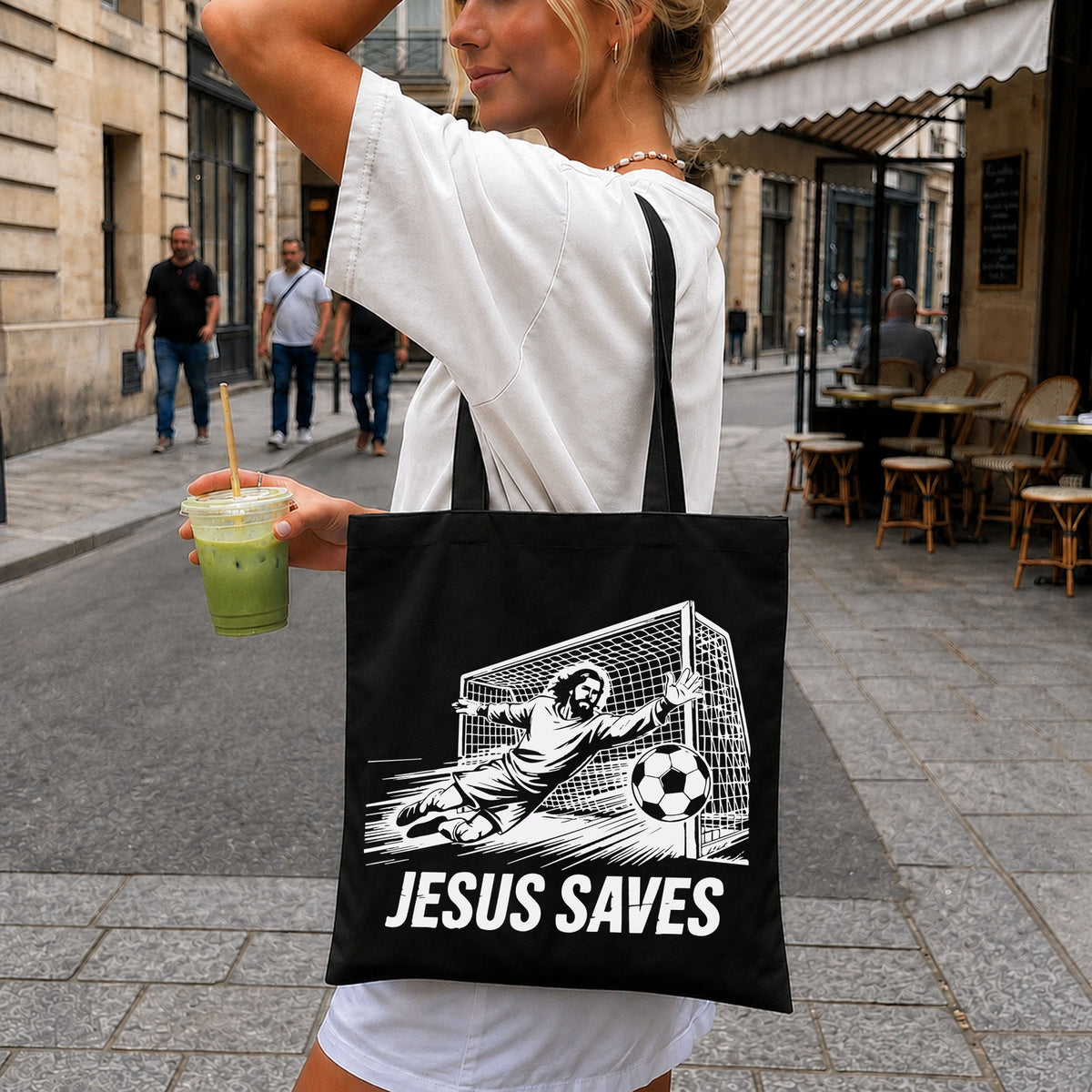 Jesus Saves Soccer Goalkeeper Funny Christian Quote PNG